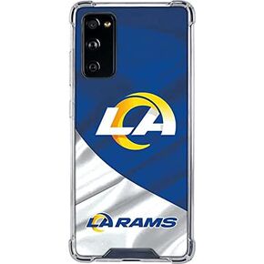 Skinit Clear Phone Case متوافق مع Galaxy S20 Fe - تصميم NFL Los Angeles Rams المرخص رسميًا in Kuwait