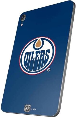 Skinit Skinit Tablet Skin Compatible مع iPad Mini 7 (2025) - NHL Edmonton Oilers مرخص رسميًا تصميم خلفية صلبة in Saudi Arabia