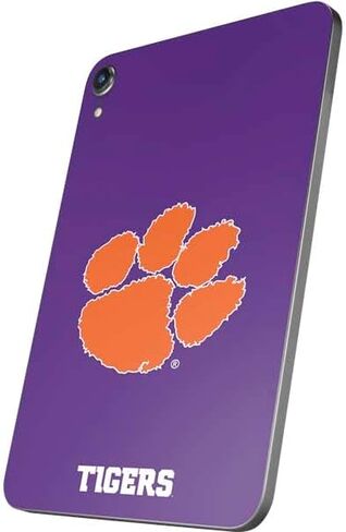 Skinit Skinit Tablet Skin Accompated مع Ipad Mini 7 (2025) - تصميم شعار جامعة كليمسون المرخص رسميًا in Saudi Arabia