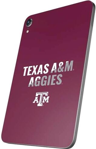 Skinit Skinit Tablet Skin Accompated مع iPad Mini 7 (2025) - تصميم جامعة تكساس A&M المرخص رسميًا in Saudi Arabia