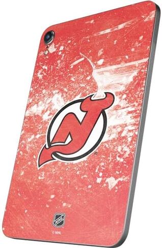 Skinit Skinit Tablet Skinner مع iPad Mini 7 (2025) - NHL New Jersey Devils Design in Saudi Arabia