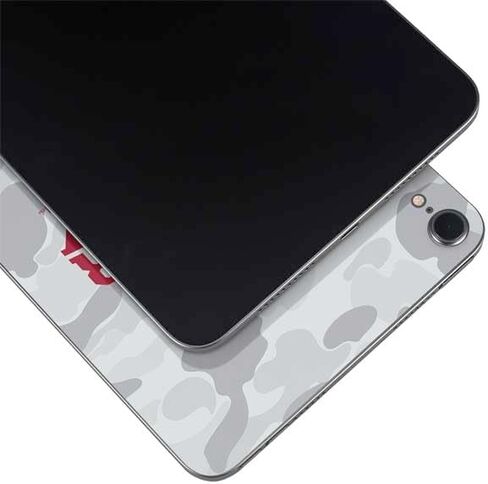 Skinit Skinit Tablet Skin Compatible مع iPad Mini 7 (2025) - جامعة إنديانا المرخصة رسميًا شعار IU تصميم أبيض in Saudi Arabia