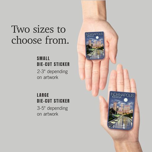 Die Cut Sticker Indianapolis ، Indiana ، Photography ، Indianapolis in Night Circle City ، ملصق فينيل من 1 إلى 3 بوصات (شارات مقاومة للماء للسيارات ، زجاجات المياه ، أجهزة الكمبيوتر المحمولة ، المبردات) ، صغيرة in Saudi Arabia