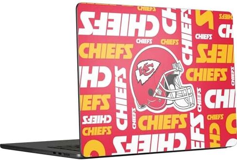 Decal Laptop Skin Compatible with MacBook Air 15 in (2023) - NFL Kansas City Chiefs Red Blast Design in Saudi Arabia