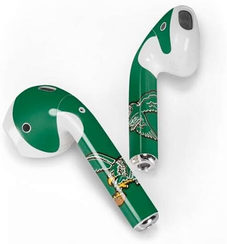 Skinit Skinit Audio Audio Skin متوافق مع Apple Airpods - NFL Philadelphia Eagles مرخصة رسميًا in Saudi Arabia