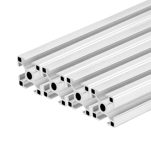 QNK 4pcs 1220mm t Slot 3030 Aluminium Prouction Sail Sail Sail Sail toodized for 3D Printer و CNC DIY Black (48 ") in Kuwait