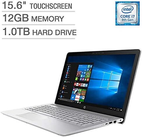 HP Pavilion Business Flagship Laptop PC 15.6 Inch FHD IPS WLED-Backlit Touch Screen Intel i7-8550U Processor 12GB DDR4 RAM 1TB HDD Backlit-Keyboard Bluetooth Webcam B&O Audio Windows 10 in Saudi Arabia