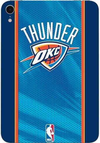 Skinit Decal Tablet Skin Compatible with iPad Mini 7 (2025) - Officially Licensed NBA Oklahoma City Thunder Large Logo Design in Saudi Arabia