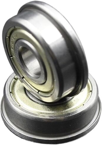 10pcs Flanged Bearings Bore 2mm 3mm 4mm 5mm 6mm 7mm 8mm 9mm 10mm F625 F605 F608 MF105 MF115 F695 ZZ Ball Bearing with Flange(8x19x6mm) in Saudi Arabia