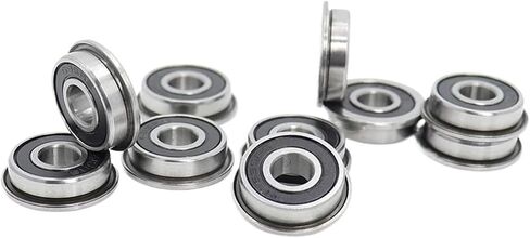 10Pcs F695-2RS Bearing 5X13x4mm Flanged Miniature Deep Groove Ball Bearings F695RS for 2/3 3D Printer in Saudi Arabia