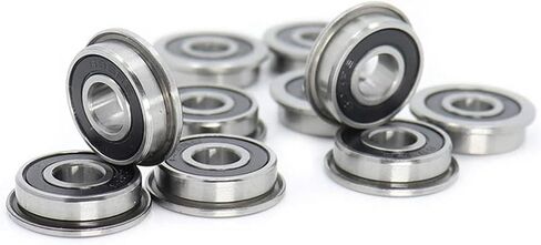 10Pcs F695-2RS Bearing 5X13x4mm Flanged Miniature Deep Groove Ball Bearings F695RS for 2/3 3D Printer in Saudi Arabia
