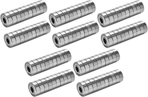 20-100pcs محامل الكرة 608zz ABEC-7 الأخدود العميق محامل مصغرة للسبوقة SCOUTER High Carbon Steel محامل صف واحد (20 ٪) in Kuwait
