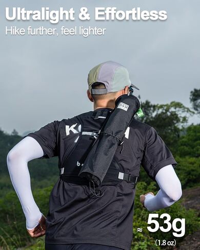 Trekking Poles Carry Bag, Waterproof & Lightweight Hiking Poles Storage Bag, Portable Storage Bag for Trekking Poles, Suitable for Running Hydration Vest & Backpacks in Kuwait