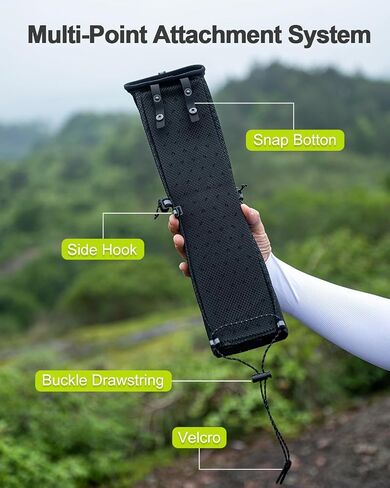 Trekking Poles Carry Bag, Waterproof & Lightweight Hiking Poles Storage Bag, Portable Storage Bag for Trekking Poles, Suitable for Running Hydration Vest & Backpacks in Kuwait