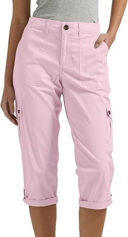 HelloHobot Summer Cargo Pants for Women ، HelloHobot Cargo Pants ، 2025 Solid Color Multi-Pocket in Saudi Arabia
