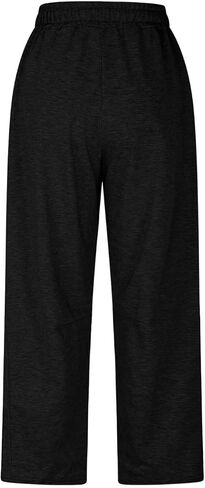 Barrel Sweatpant for Women Drawstring Elastic Waist Wide Leg Pants Casual Y2K Baggy Palazzo Trousers with Pockets in Saudi Arabia