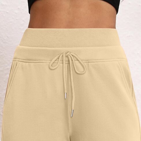Wide Leg Sweatpants for Women Casual Elastic High Waisted Drawstring Long Pants with Pockets Baggy Track Pant in Kuwait