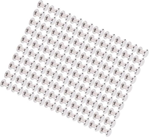 Aramox Stainless Steel Flat Rivet Stud Set Efficient Installation for Leather Crafts 100 Sets Fastener (3 * 4 * 6mm) in Saudi Arabia