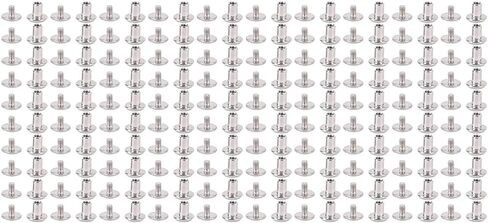 Aramox Stainless Steel Flat Rivet Stud Set Efficient Installation for Leather Crafts 100 Sets Fastener (3 * 4 * 6mm) in Saudi Arabia