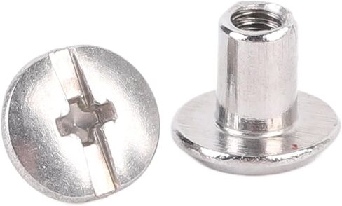 Aramox Stainless Steel Flat Rivet Stud Set Efficient Installation for Leather Crafts 100 Sets Fastener (3 * 4 * 6mm) in Saudi Arabia