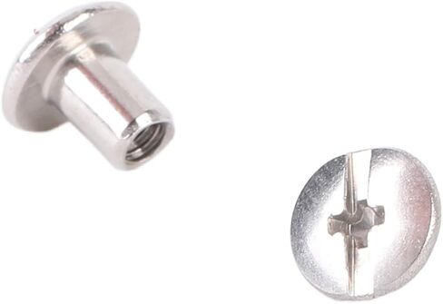 Aramox Stainless Steel Flat Rivet Stud Set Efficient Installation for Leather Crafts 100 Sets Fastener (3 * 4 * 6mm) in Saudi Arabia