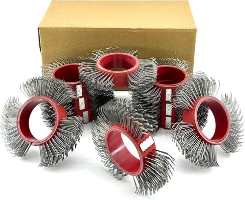 10PCS, Metal Blaster Clearing Brush/Replacement Coarse Abrasive Wire Wheel Belt/Rust Removal/Bristle Blasting for Efficient Surface Preparation (0.7mm Carbon Spring Steel, A Box with Ten Belts) in Saudi Arabia