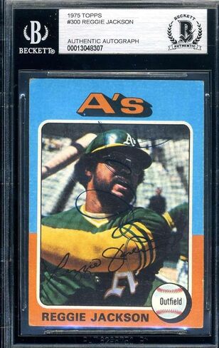 وقع ريجي جاكسون بيكيت عام 1975 توقيع Topps - بطاقات موقعة للبيسبول in Saudi Arabia