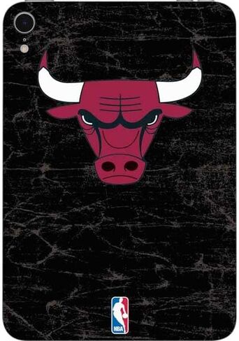 Skinit Skinit Tablet Skin Compatible مع iPad Mini 7 (2025) - NBA Chicago Bulls مرخص رسميًا تصميم شعار كبير in Saudi Arabia