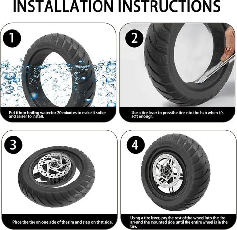 60/70-6.5 Solid Tire 10 Inch Tubeless Tyre 10x2.50 Inch Scooter Tire Solid in Saudi Arabia