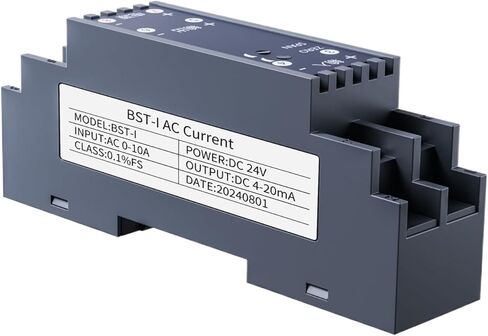 AC 5A/10A/15A/20A INPUT 0-20MA 4-20MA 35MM محول الطاقة الحالية 0-10V 0-5V 1-5V إخراج AC Current Current Curranct DC24V (الإدخال AC 0-1A_OUTPUT 0-20MA) in Kuwait