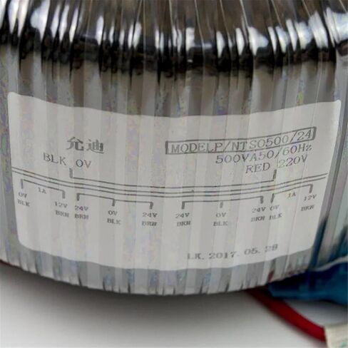 500W A core Input 220v Output Two Sets of Double 24v Two Sets of Single 12v high Power Pure Copper Wire toroidal Transformer in Saudi Arabia