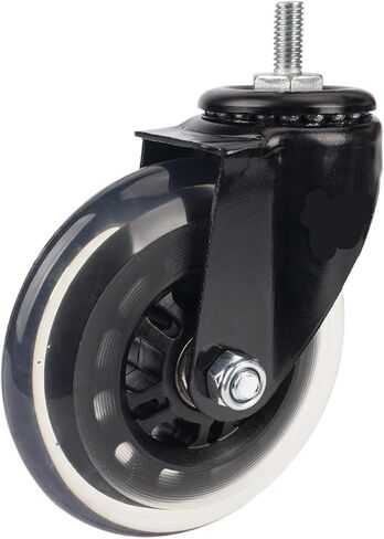 5 Pieces/lot casters 4 inches Screw Roller Scooter Twisting Wheel Silent Polyurethane in Saudi Arabia