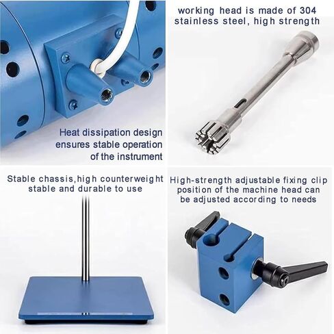 High Speed Homogenizer 2000-28000rpm, Laboratory Shear Mixer for Cosmetic Mixing, 5-10000ML Capacity, Professional High Shear Dispersing Equipment, 36G Precision Performance in Kuwait