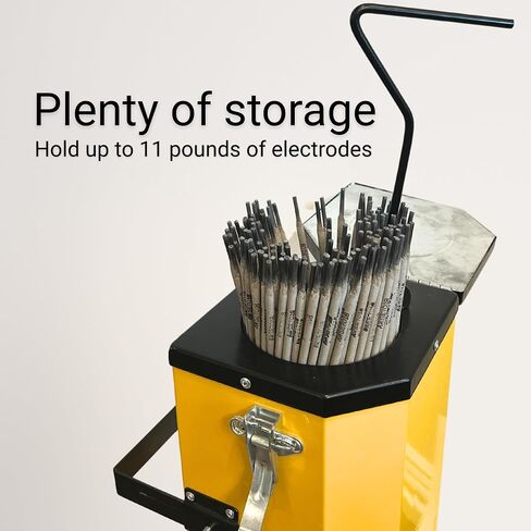 22 Lb Portable Welding Rod Oven | 110V - 300 Watt - Max Temp 300°F - 18 Inch Rods Fit - Lid Locks Shut - Holds 22 Pounds | Best Used For Low Hydrogen and Stainless Welding Rods. in Kuwait