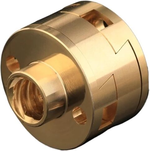 4pcs Brass Rigid 3D Printer Coupling Round T8 Coupling for Z Axis Screw Hot Bed Shaft Coupler in Saudi Arabia