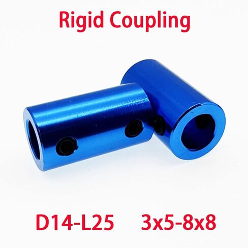 1pcs Aluminum Alloy Rigid Shaft Coupling Hole 3mm 4mm 5mm 6mm 6.36mm 7mm 8mm D14 L25 Claw Shaft Motor Coupling(4x5mm) in Kuwait