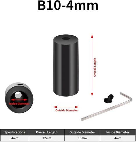 1pc B10 Drill Chuck 4mm 5mm 6mm 8mm Adaptor Connecting Rod Shaft Sleeve Steel Copper Coupling(8mm) in Kuwait