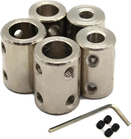 1pc 14x22mm Rigid Shaft Coupling 3.17mm 4mm 5mm 6mm 8mm CNC Motor Shaft Coupler Motor Connector Sleeve(5mm to 6mm) in Saudi Arabia