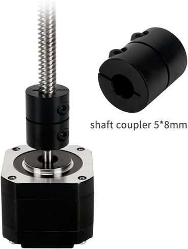 2pcs D20 L25 موصل محرك توصيل عمود الألومنيوم 5x8x25mm مقرن رمح صلبة in Saudi Arabia