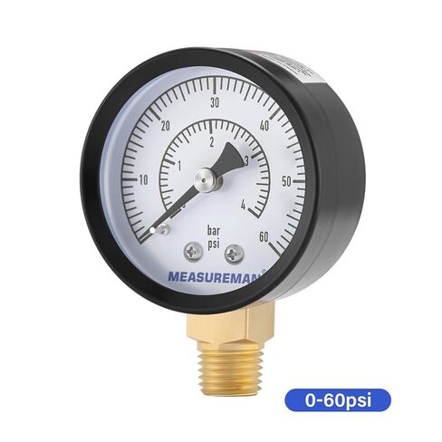 مقياس منظم CO2 CO2 MESTUREMAN مجموعة لبراميل البيرة ، 0-100/3000 PSI ، 2pc ، مقياس مزدوج ، شريط/psi ، 2 '' ، 1/4 '' NPT ، حالة الحديد الأسود ، مؤشر الألومنيوم ، المكونات الداخلية النحاسية المتينة in Kuwait