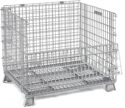 GLOBAL INDUSTRIAL 40x32x34-1/2 Folding Wire Container, 4000 Lb Capacity in Saudi Arabia