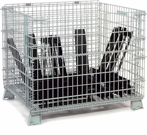 GLOBAL INDUSTRIAL 40x32x34-1/2 Folding Wire Container, 4000 Lb Capacity in Saudi Arabia