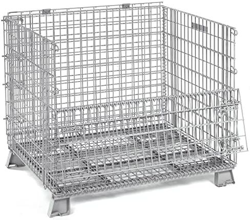 GLOBAL INDUSTRIAL 40x32x34-1/2 Folding Wire Container, 4000 Lb Capacity in Saudi Arabia