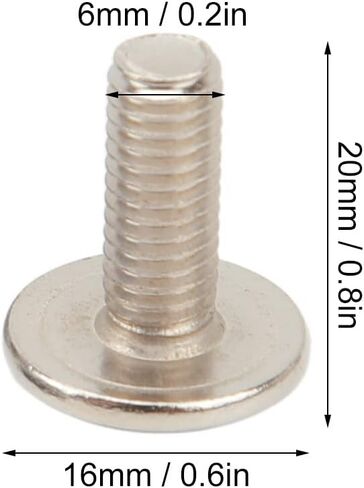 Mudguard Bolt Gasher Nut Screw Kit ، 16 مجموعة Mudguard Bolt Gasher Nut Screw Kit M6 Thread Thread Kit ، لـ ATV Quad 4 Wheeler in Kuwait