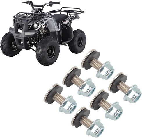 Mudguard Bolt Gasher Nut Screw Kit ، 16 مجموعة Mudguard Bolt Gasher Nut Screw Kit M6 Thread Thread Kit ، لـ ATV Quad 4 Wheeler in Kuwait