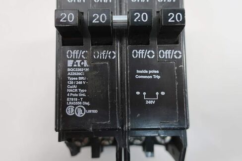 Eaton BQC2202120 قاطع الدائرة 4P 20A 120/240V-AC in Saudi Arabia