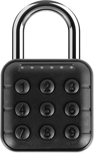 Keyless Combination Lock, 6 Digit Password Locker Lock, Aluminum Alloy Code Digital Combo Padlock, Push Button Security Safe Padlock, Outdoor Padlock Lock for Gym Fence School Lockers in Saudi Arabia
