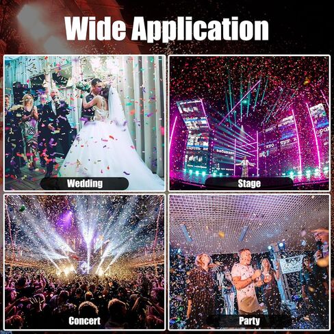 CO2 Confetti Machine Manual Control Confetti Cannon Machine with Flight Case for Party DJ Wedding Disco Nightclub Stage Celebration in Saudi Arabia