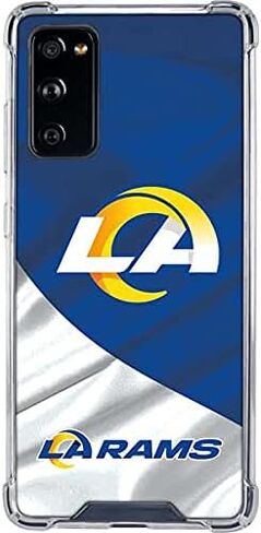 Skinit Clear Phone Case متوافق مع Galaxy S20 Fe - تصميم NFL Los Angeles Rams المرخص رسميًا in Kuwait