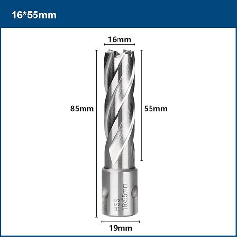 Metal Core Drill Bit Annular 35/55mm Weldon Shank Hole Opener Hollow Drill Bit for Metal Drilling Tools 1Pcs (Color : 18x55mm) in Saudi Arabia